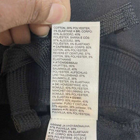 2 Pants Boys Size XS 4-5 Years Sweatpants Black Fleece Jogger - Picture 11 of 12